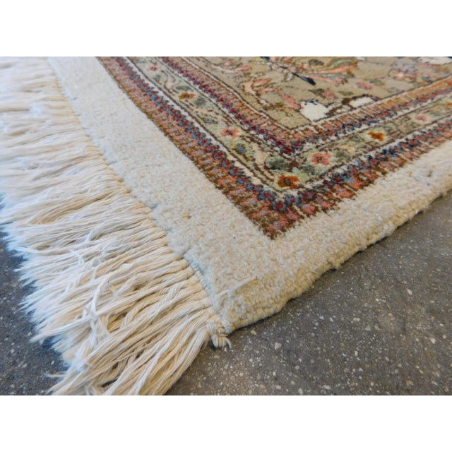 Persian 1970s Vintage Hand Made Persian Hunting Scene Rug For Sale - Image 3 of 13