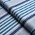 Schumacher Schumacher Minzer Cotton Stripe Fabric in Blue For Sale - Image 4 of 4