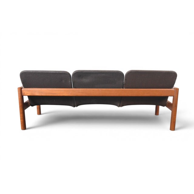 Mid 20th Century Attributed to Domino Møbler Danish Teak Three Seat Sofa For Sale - Image 15 of 18