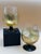 1983 Randy Strong Signed Gold Leaf Art Glass Brandy Snifters – Pair For Sale - Image 4 of 9
