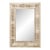 Midcentury French Bleached Walnut Mirror with Beveled Frame For Sale