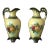 Early 20th Century Austria Victorian/Art Nouveau Numbered Hand Painted Porcelain Vases - a Pair For Sale