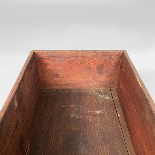 Industrial Italian Wooden Rectangular Boxes, 1920s, Set of 2 For Sale - Image 10 of 16