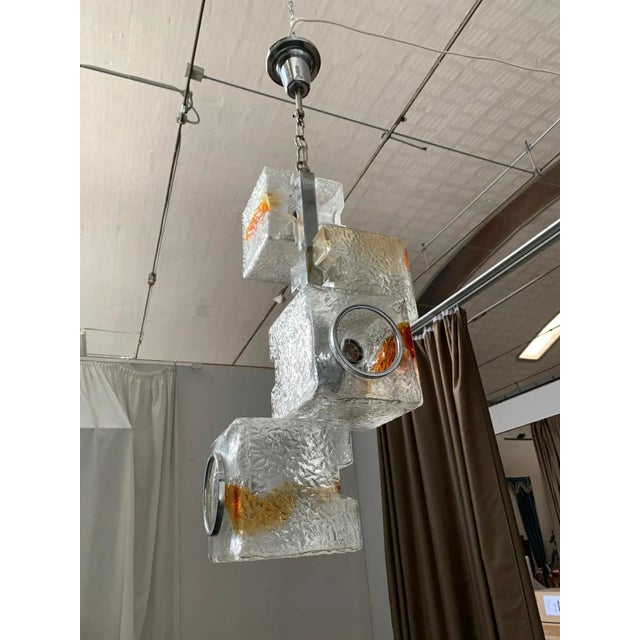 Toni Zuccheri Ceiling Lamp by Toni Zuccheri for VeArt, 1970s For Sale - Image 4 of 7