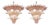 Pink Palmette Murano Glass Chandeliers by Simoeng for Simoeng, Set of 2 For Sale