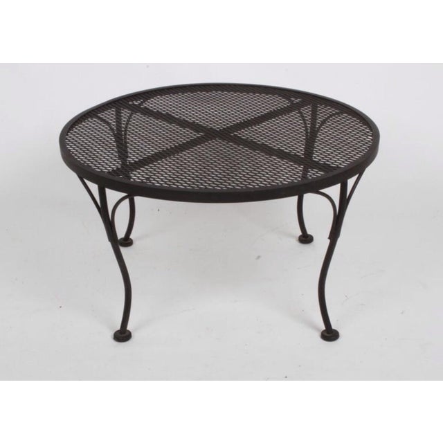 Russell Woodard Russell Woodard Mid-Century Modern Iron Coffee Table For Sale - Image 4 of 5