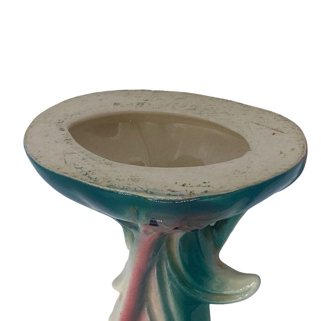 Mid 20th Century California Pottery Ceramic Inquisitive Pink Flamingo Figurine For Sale - Image 9 of 9