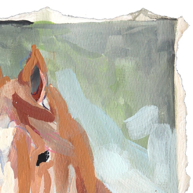 Contemporary Stallion - Original Contemporary Horse Painting on Paper by Kellie Newsome For Sale - Image 3 of 7