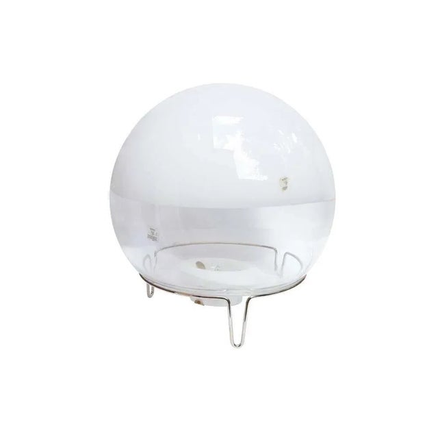 Mid-Century Modern Spherical Table Lamp by Angelo Mangiarotti, 1980s For Sale - Image 3 of 5