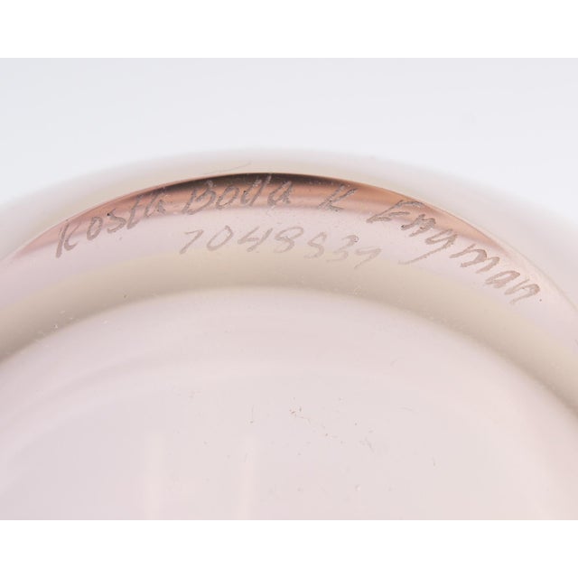 Pink “Fidji” Glass Vase by Kjell Engman for Kosta Boda For Sale - Image 8 of 8