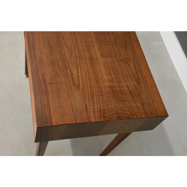 1960s 1960s Refinished Walnut Mid Century Desk Vanity by Grosfeld House For Sale - Image 5 of 7