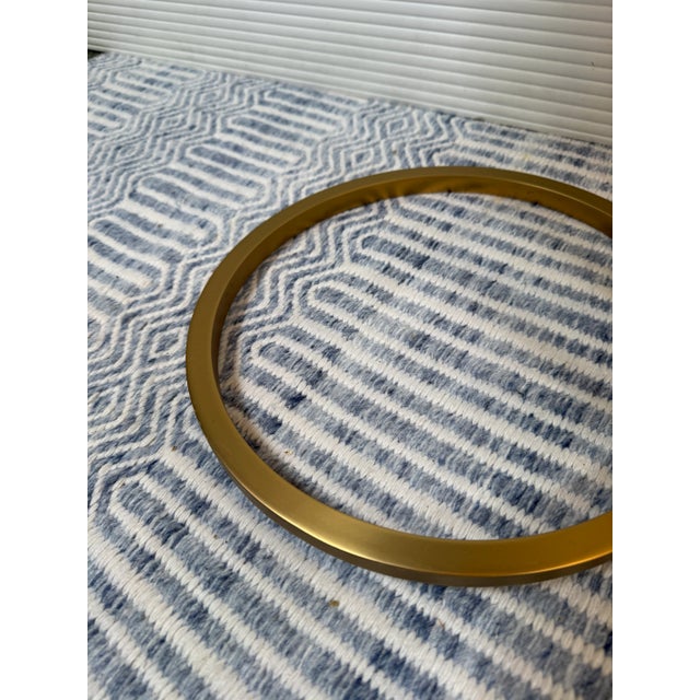 Metal Restoration Hardware Graydon Drink Table For Sale - Image 7 of 12