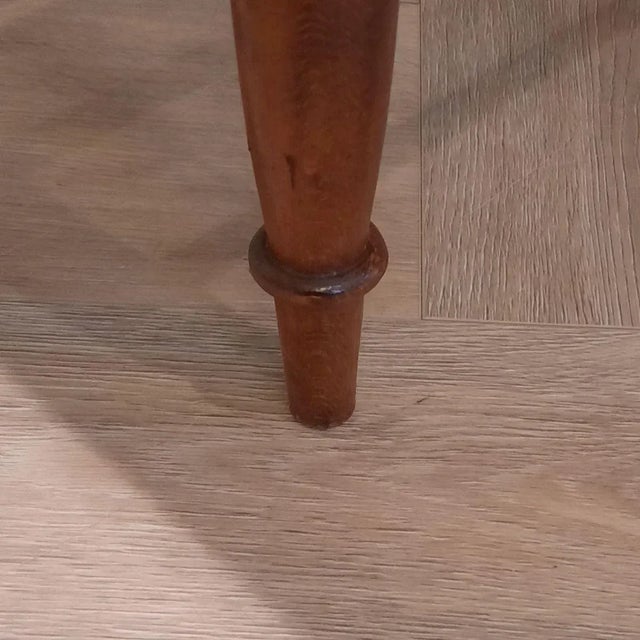 Wood Set of Mid-Century Barstools with Rush Seat, 1960s For Sale - Image 7 of 8