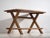 Rustic Antique X-Shape Dining Table, 1920s For Sale - Image 3 of 15