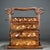 Mid 20th Century Vintage Chinese Huali Rosewood Inlaid "Magpie & Plum" Tiered Picnic Box With Dragon Handles For Sale - Image 5 of 9