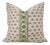 Fabdivine Linen Blend Priya Decorative Pillow Cover 14x20 Inch Hand Block Printed Lumbar Cushion For Sale