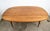 Mid Century Modern Dining Table Attributed to Broyhill Brasilia Walnut Drop Leaf X2 Oval MCM For Sale - Image 11 of 12