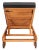 Newport Chaise Lounge Chair with Side Table, Natural/Black Cushion For Sale - Image 11 of 12