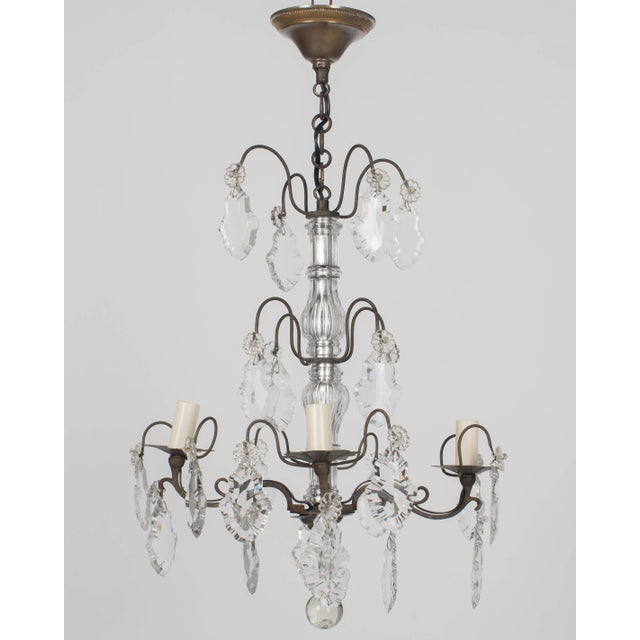 French Louis XV Style Crystal Chandelier For Sale - Image 11 of 16