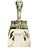 Elegant antique French asparagus serving tongs dating to the early 20th century, featuring a beautifully sculpted handle...