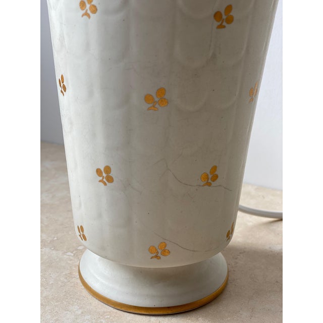 1940s Stoneware Table Lamp by Wilhelm Kåge for Gustavsberg, 1940s For Sale - Image 5 of 12