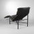 Modern Tord Bjorklund Chaise Longue in Black Leather, Sweden 1970s For Sale - Image 3 of 11