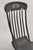 Traditional Antique Colonial Stencil Back Black Painted Plank Bottom Rocker Rocking Chair For Sale - Image 3 of 12