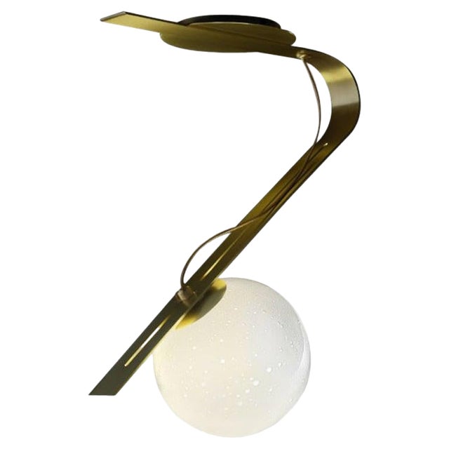 Italian Daphne Brass Pendant Lamp by Esperia For Sale