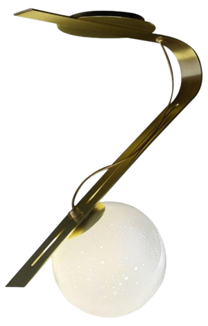 Italian Daphne Brass Pendant Lamp by Esperia