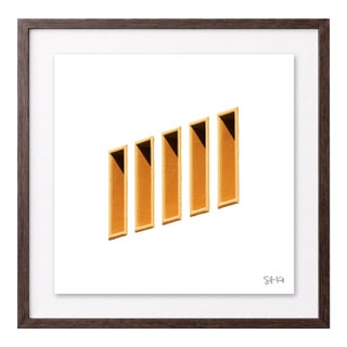 “Miami Beach 19” Giclee Archival Pigment Print 24x24 Framed in Walnut For Sale