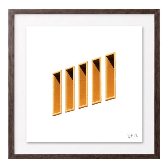“Miami Beach 19” Giclee Archival Pigment Print 24x24 Framed in Walnut For Sale