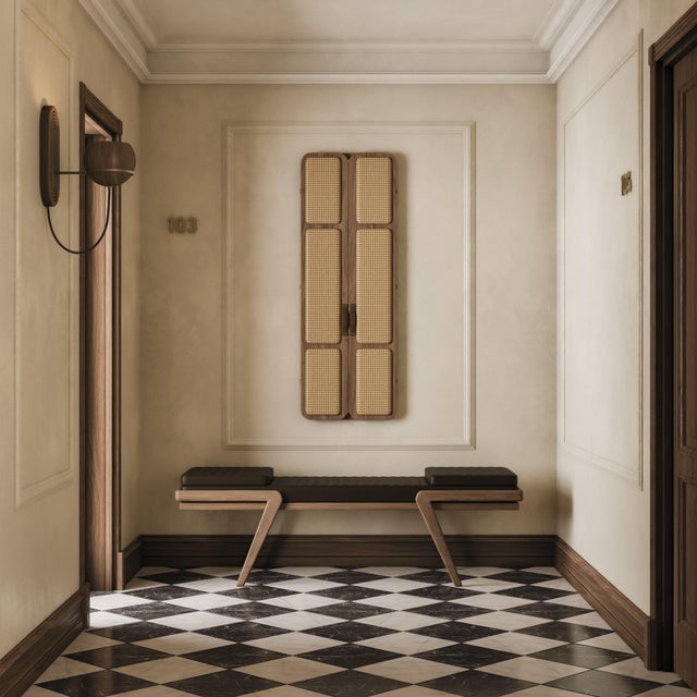 Milton Bench by Wood Tailors Club For Sale - Image 9 of 13