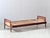 Swiss Form Teak Bed with Rattan Weave, Switzerland, 1950s For Sale - Image 4 of 17