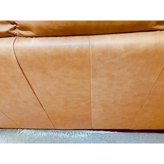 Chateau d'Ax Italian Leather 3 Seater Sofa For Sale In Portland, OR - Image 6 of 18