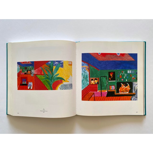 " David Hockney : A Retrospective " Vintage 1988 First Edition Hardcover Pop Art Exhibition Book For Sale - Image 15 of 18