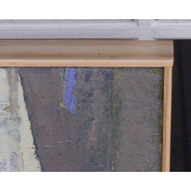 Mid-Century Modern 1959 “Quince” Oil on Canvas Abstract Still Life Painting Signed by Stanley Mitruck For Sale - Image 3 of 10