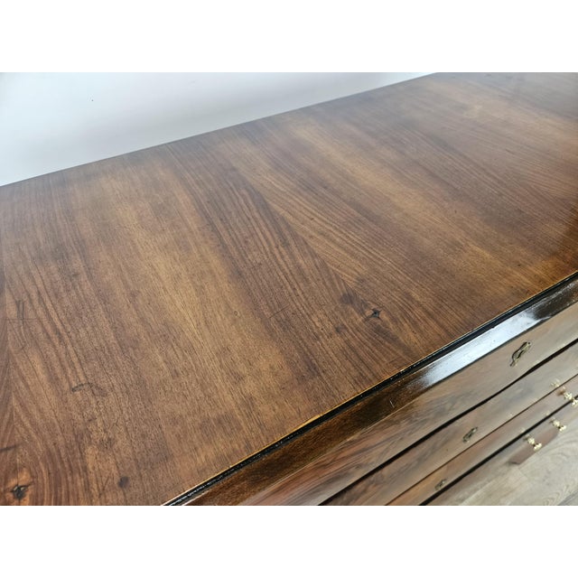Wood Art Deco Chest of Drawers in Walnut and Brass, 1940 For Sale - Image 7 of 18