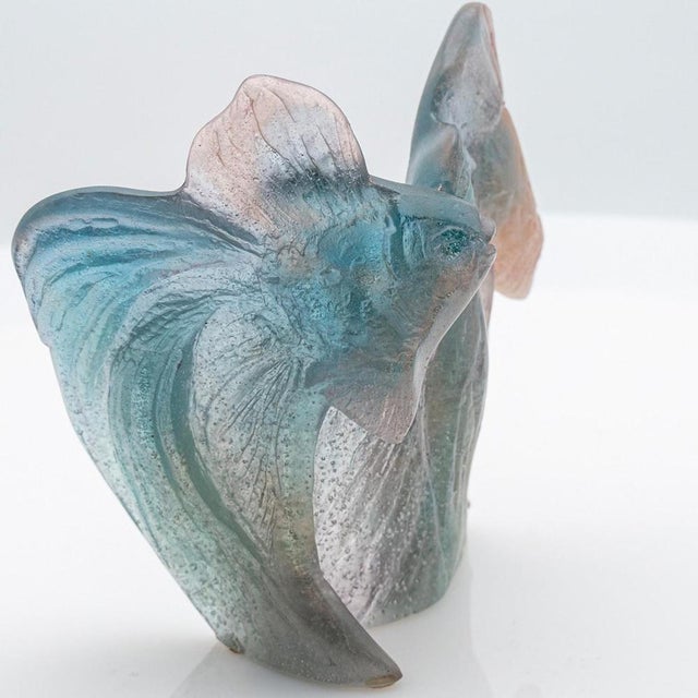 Glass Art Glass Fish Group from Daum, France, 1970 For Sale - Image 7 of 9