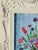 Abstract 1990s Abstract Flowers in Vase Canvas Board Painting in White Ornate Frame For Sale - Image 3 of 5