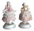 1940s Female Porcelain Figurines With Dresden Lace - a Pair For Sale