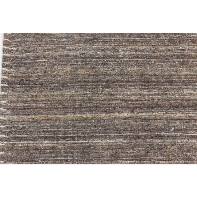 Modern Modern Bauer Collection Pattern-Less Rug in Grey and Brown by Doris Leslie Blau For Sale - Image 3 of 6