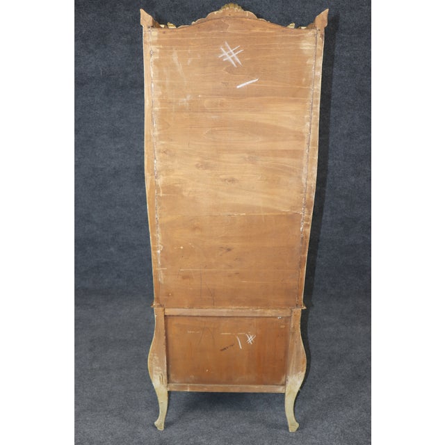 Early 1900s Era Italian Venetian Bombe Form Paint Decorated Vitrine For Sale - Image 9 of 15