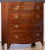 Large English Bow Front Chest of Drawers of Mahogany For Sale In Austin - Image 6 of 13