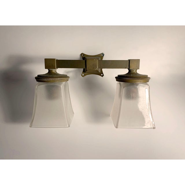 Early PAIR Antique Pullman Train Car Lamp Sconces Architectural Salvage For Sale In Chicago - Image 6 of 6