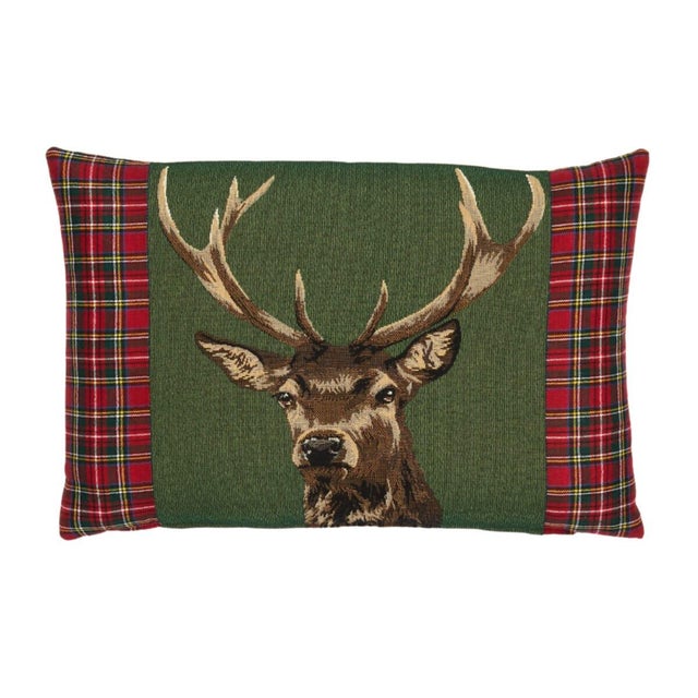 This beautiful tapestry cushion is finely woven by skilled weavers on traditional Jacquard Tapestry looms. The tapestry...