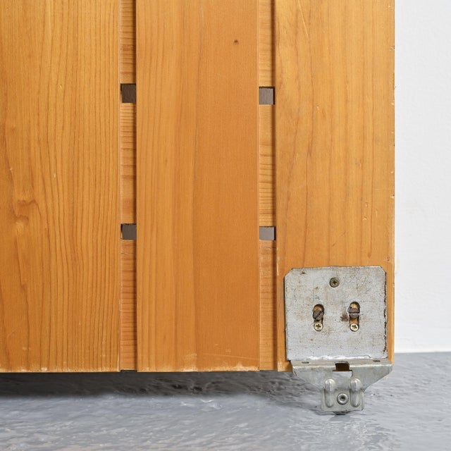 Wood Hotel Les Trois Arcs Table by Charlotte Perriand, 1967 For Sale - Image 7 of 13