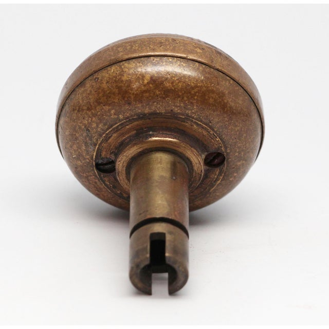Cast Bronze Door Knob With Keyhole For Sale - Image 4 of 4