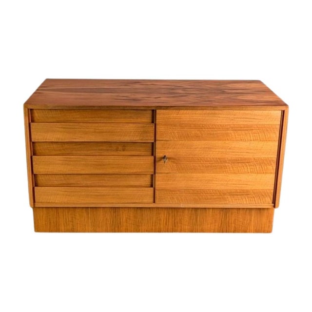 Mid-Century Walnut Sideboard with Drawers, 1970s For Sale - Image 10 of 10