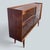 Mid-Century Walnut & Teak Sliding Glass Display Cabinet For Sale - Image 5 of 7