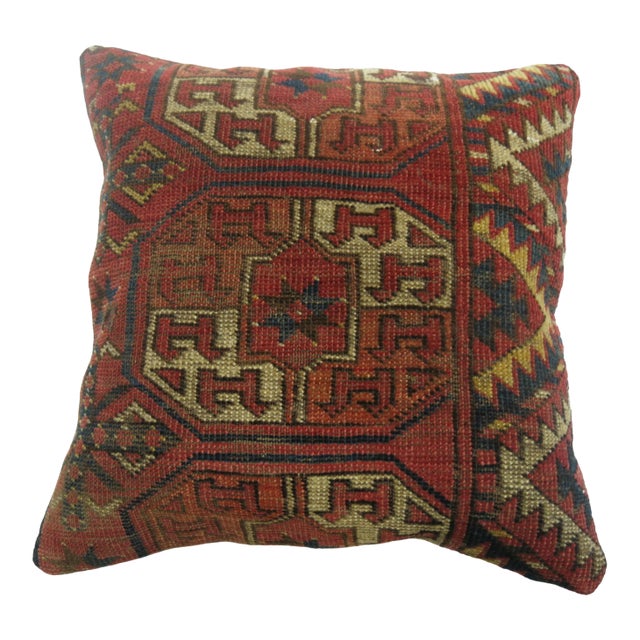 Mid 19th Century Turkeman Rug Pillow For Sale